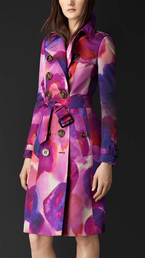 womens burberry floral coat|women's zara burberry trench coat.